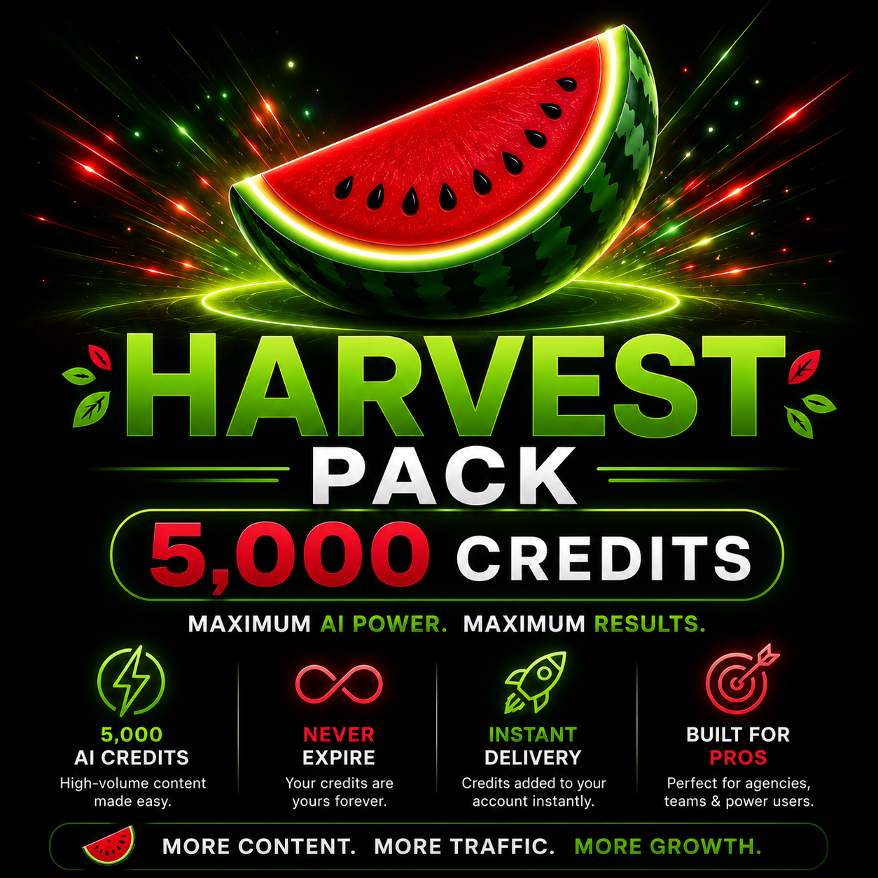 🍉 Harvest Pack (5000 Credits)